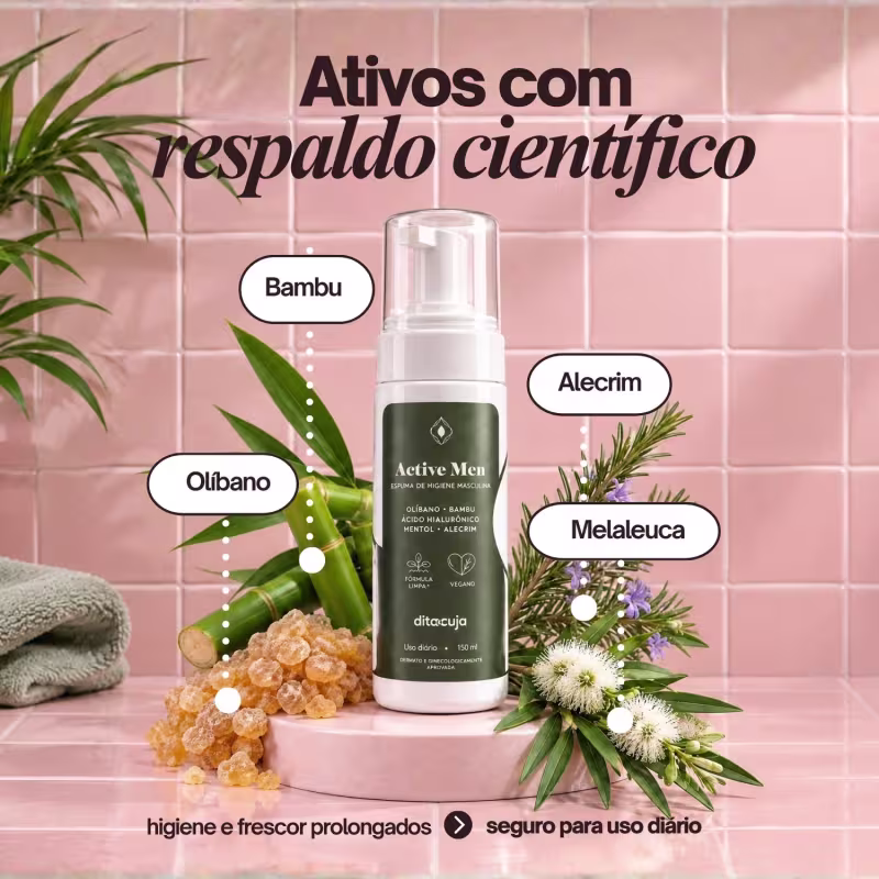 Espuma de Higiene Íntima - ACTIVE MEN