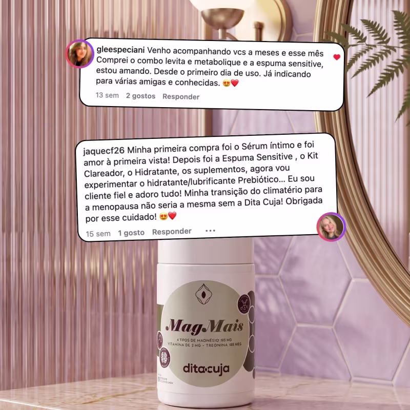 MagMais Dita Cuja 60 Cápsulas, Magnésio Sono Relaxamento Energia