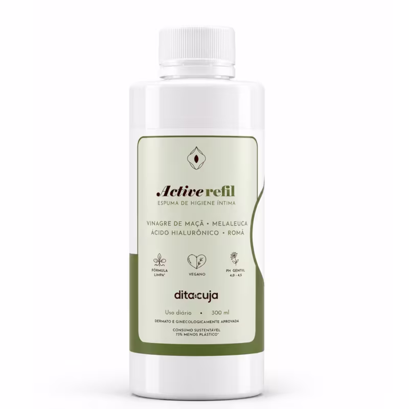 Refil Espuma Higiene Íntima Feminina Active Dita Cuja 300ml