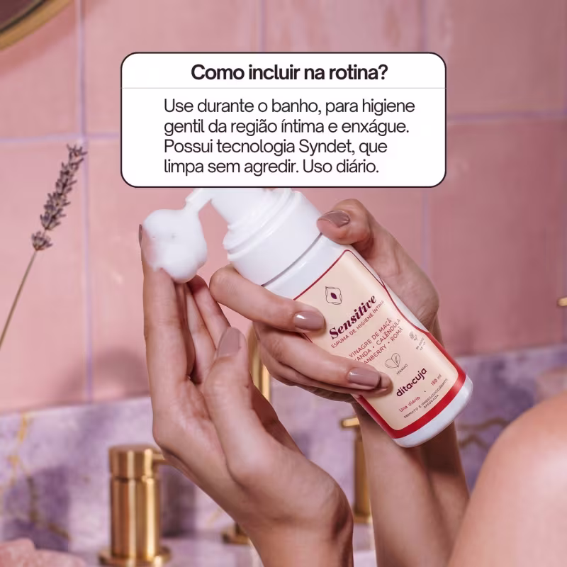 Refil Espuma Higiene Íntima Sensitive Dita Cuja 300ml