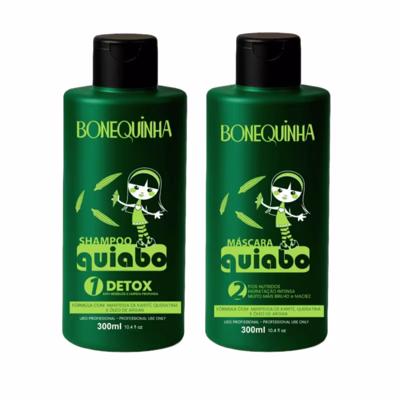 Kit Maria Escandalosa Progressiva Bonequinha Quiabo 2x300ml