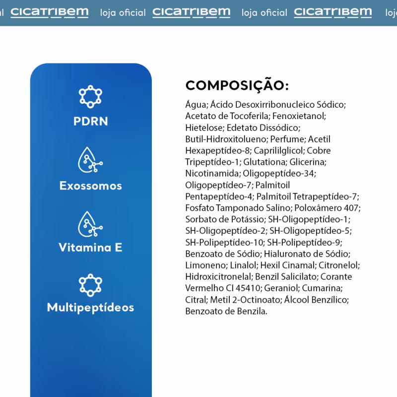 Sérum Facial PDRN 30ml Cicatribem com Exossomos, Multipeptídeos, Niacinamida e Ácido Hialurônico - Firmeza, Hidratação e Uniformidade