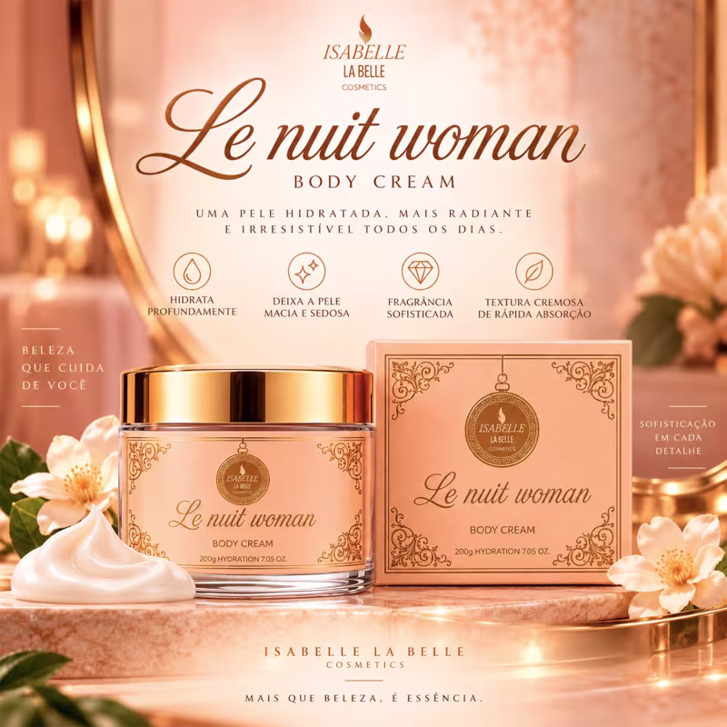 Creme Corporal Hidratante Le Nuit Woman 200g (Pasta) - Isabelle La Belle