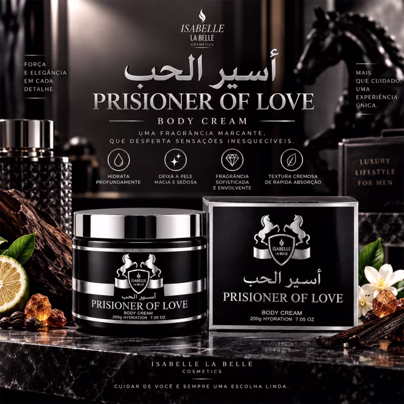 Creme Corporal Hidratante Prisioner of Love 200g (Pasta) - Isabelle La Belle
