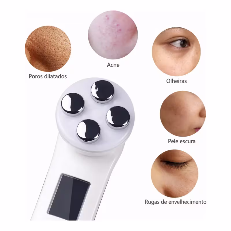 Massageador Radiofrequência Contorno Facial  Ems Flacidez