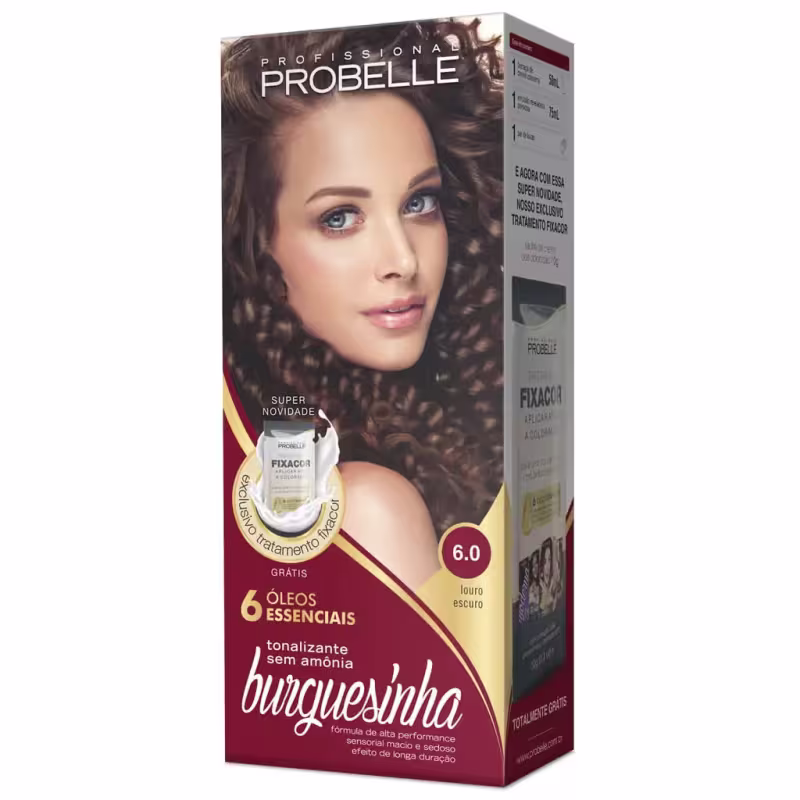 TINTURA BURGUESINHA SEM AMÔNIA TOM: 6.7 - CHOCOLATE