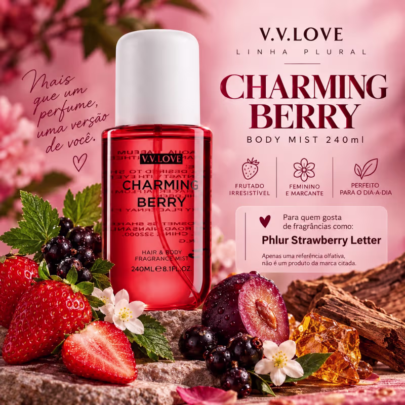 VV LOVE PLURAL CHARMING BERRY BODY MIST 240ML