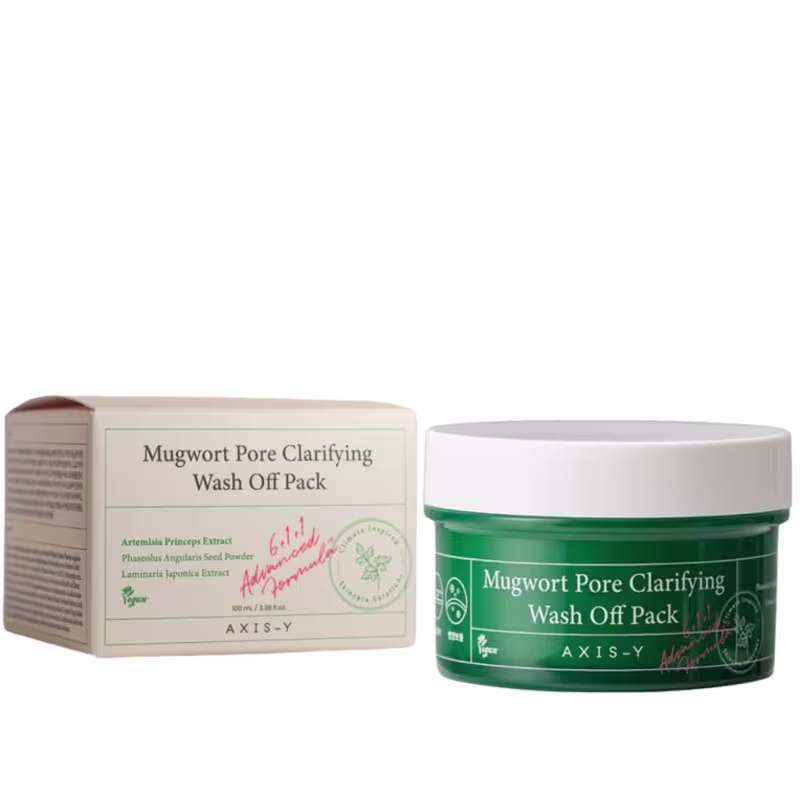 Axis-Y Mugwort Pore Clarifying Wash Off Pack 100ml - Máscara Facial