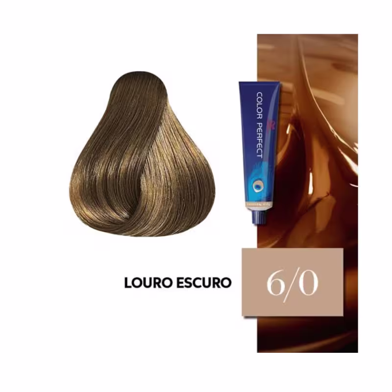 Wella kit 5unid. Color Perfect 6/0 60ml