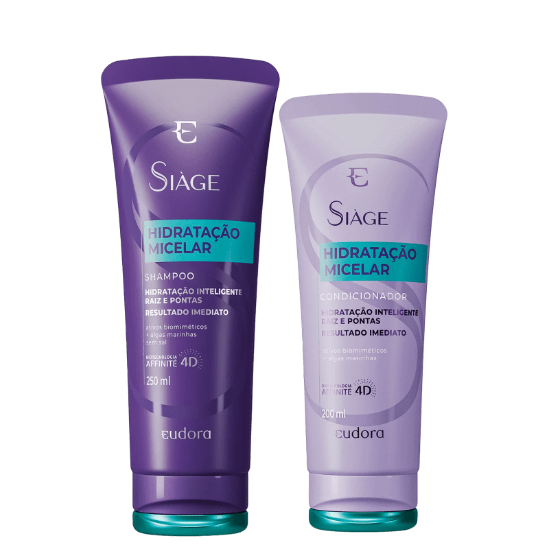 Kit Eudora Siàge Hidratação Micelar Duo (2 Produtos)