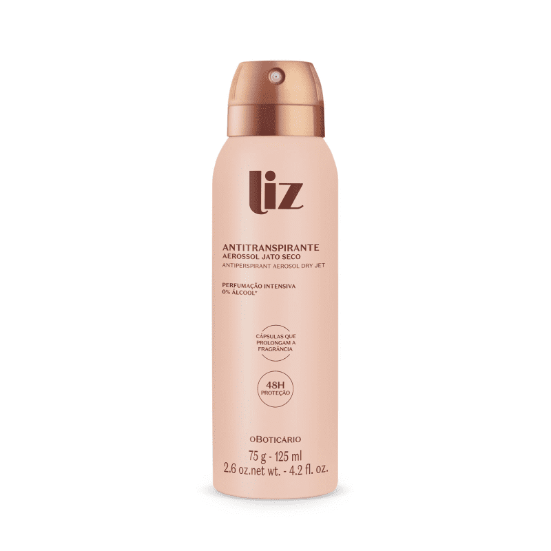 Desodorante Antitranspirante Aerossol Liz 75g/125ml