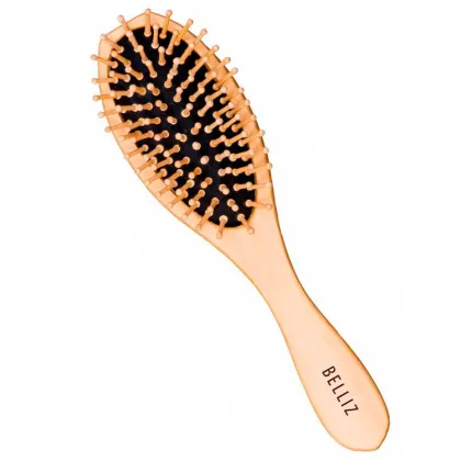 Imagem do produto Belliz Wood - Escova Oval Com Base Almofadada