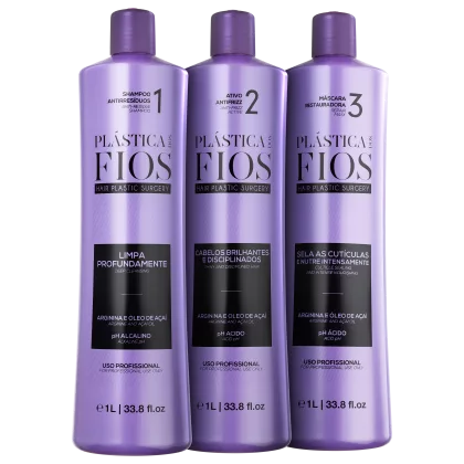 Imagem do produto Kit Cadiveu Professional Plástica dos Fios Alinhamento Profissional (3 Produtos)