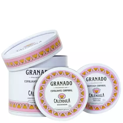 Imagem do produto Kit Granado Terrapeutics Calêndula - Esfoliante 60g + Hidratante 60g