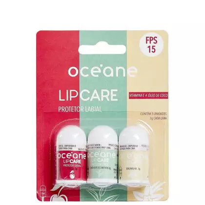 Imagem do produto Kit Océane LipCare - Protetores Labiais 3x3g