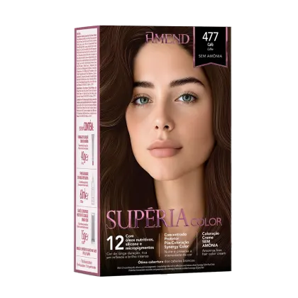 Imagem do produto Amend Tonalizante Kit Superia Color 477 Cafe