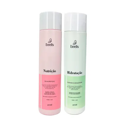 Imagem do produto Shampoo Nutrição e Condicionador Hidratação Leel's 300ml
