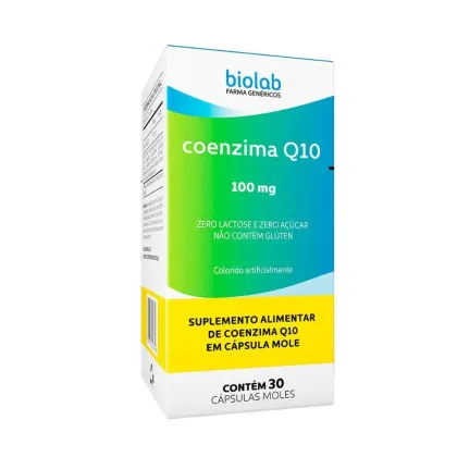 Imagem do produto Suplemento Alimentar Coenzima Q10 Biolab - 30cps