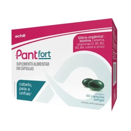 Imagem do produto Pantfort Suplemento Alimentar Cabelo Pele e Unhas 60cps