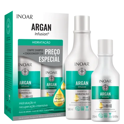 Imagem do produto Kit Inoar Argan Infusion Hidratação Duo (2 produtos)