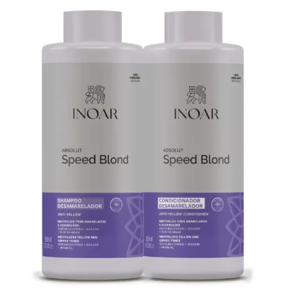 Imagem do produto Kit Inoar Absolut Speed Blond Shampoo e Condicionador (2 Produtos)