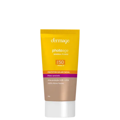 Imagem do produto Dermage Photoage Mineral Fluido FPS50 Cor Clara - Protetor Solar Facial com Cor 50g