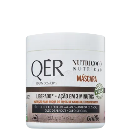 Imagem do produto Griffus QÉR Beauty Cosmectis Nutricoco - Máscara Capilar 500g