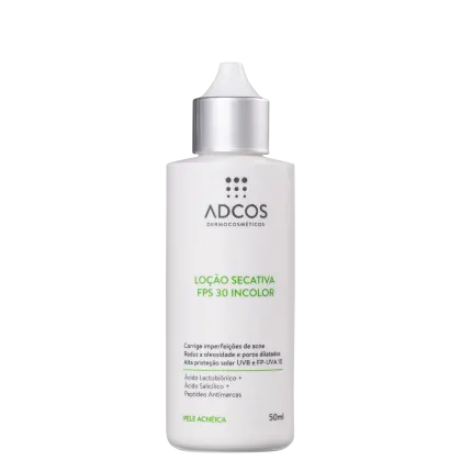 Imagem do produto Adcos Acne Solution FPS30 - Loção Secativa Incolor para Acne 50ml