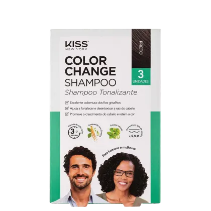 Imagem do produto Kit Kiss New York Color Change Preto (3 Unidades)