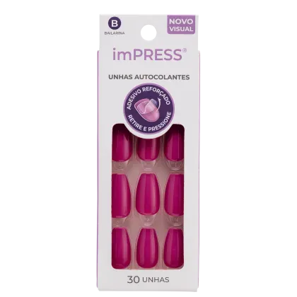 Imagem do produto Kiss New York imPRESS Média Bailarina Amethyst - Unhas Postiças Autocolantes (30 Unidades)