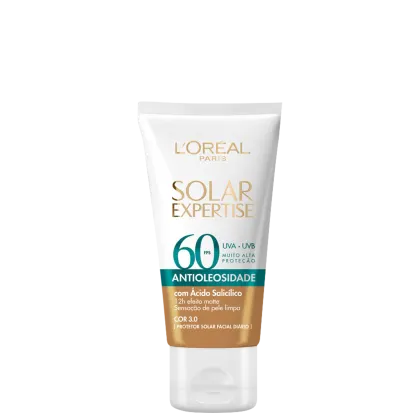 Imagem do produto L'Oréal Paris Solar Expertise Antioleosidade FPS 60 3.0 - Protetor Solar Facial com Cor 40g