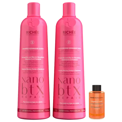Imagem do produto Kit Richée Professional Nanobtx Repair Argan Ojon (3 Produtos)