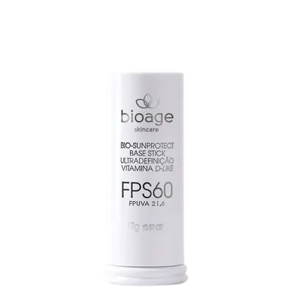 Imagem do produto Bioage Bio-Sunprotect Vitamina D FPS 60 Bege Extra Claro Dourado - Base Stick 17g