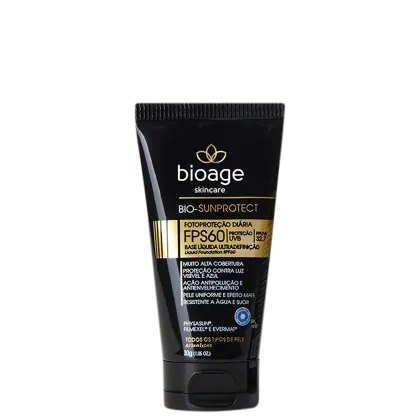 Imagem do produto Bioage Bio-SunProtect  Alta Cobertura FPS 60 Bege - Base Líquida 30g