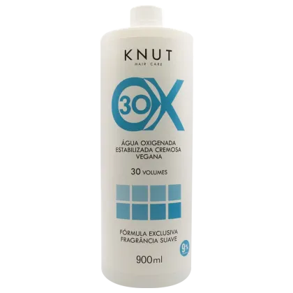 Imagem do produto KNUT OX 30 Volumes - Água Oxigenada Estabilizada Cremosa 900ml