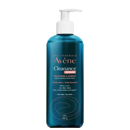 A imagem mostra o Gel de Limpeza Profunda Cleanance Intense da marca Avène.
