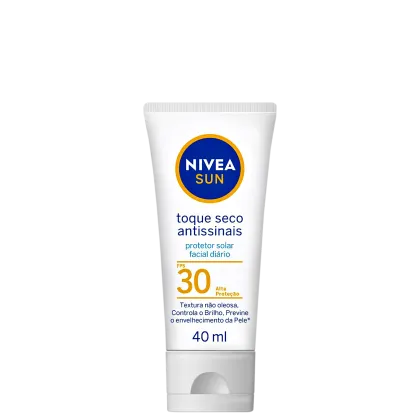 Imagem do produto NIVEA Sun Toque Seco Antissinais FPS 30 - Protetor Solar Facial 40ml