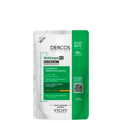 Imagem do produto Vichy Dercos DS Cabelos Secos Refil - Shampoo Anticaspa Intensivo 200g