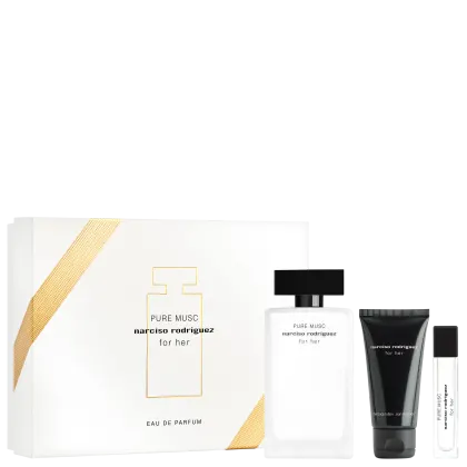 Imagem do produto Conjunto Pure Musc Narciso Rodriguez - Eau de Parfum 100ml + Body Lotion 50ml + Travel Size 10ml