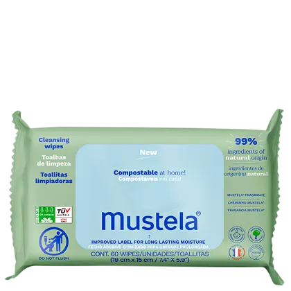 Imagem do produto Mustela Troca de Fralda Com Perfume - Lenço Umedecido (60 Unidades)