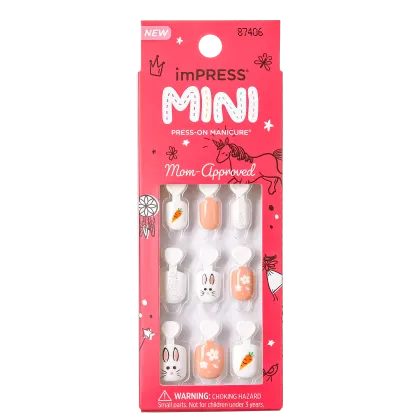 Unhas Postiças Autocolantes Kiss New York imPRESS Mini Easter Bunny.
