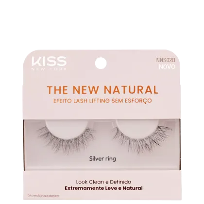 Kiss New York The New Natural Silver Ring - Cílios Postiços