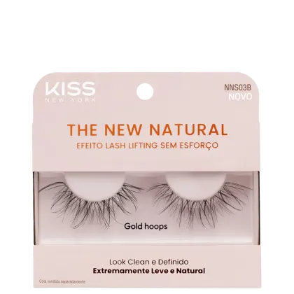 Imagem do produto Kiss New York The New Natural Gold Hoops - Cílios Postiços