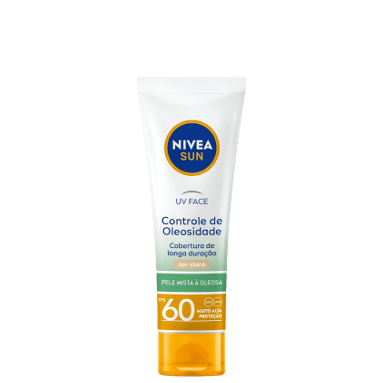 Imagem do produto NIVEA Sun UV Face Controle de Oleosidade FPS 60 Clara - Protetor Solar Facial com Cor 50ml