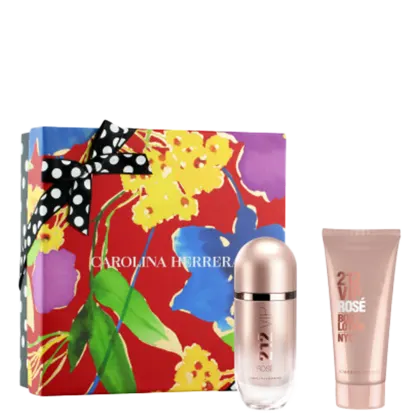 Conjunto Carolina Herrera 212 VIP Rosé Eau de Parfum - Perfume Feminino 80ml + Body lotion 100ml