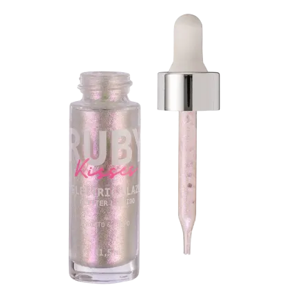 Glitter Líquido Eletric Glaze, da marca Ruby Kisses.