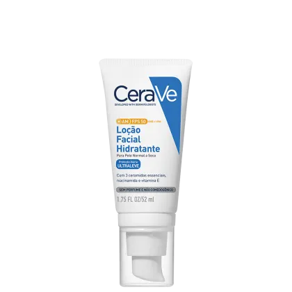 Loção Facial Hidratante CeraVe Ultraleve AM FPS50, 52ml.