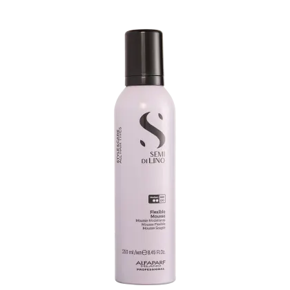 Mousse Capilar Semi di Lino Style&Care Fixação Média, da marca Alfaparf.