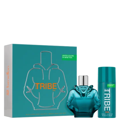 Imagem do produto Conjunto Colors We are Tribe Cool Benetton Masculino Eau de Toilette 90ml + Desodorante Corporal 150ml