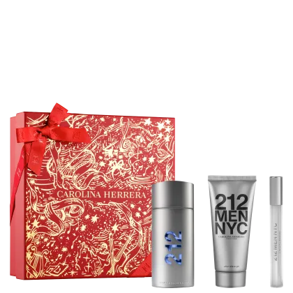 Conjunto 212 Men NYC Carolina Herrera Masculino com 3 Produtos